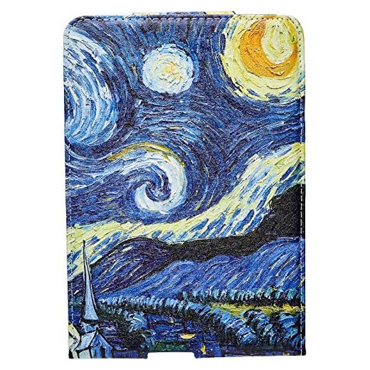 WB Capa Kindle 11ª Geração Silicone Flexível e Sensor Magnético Vertical Flores (Não compatível com Kindle 10ª Geração, Kindle Paperwhite e Kindle Oasis) (Van Gogh)