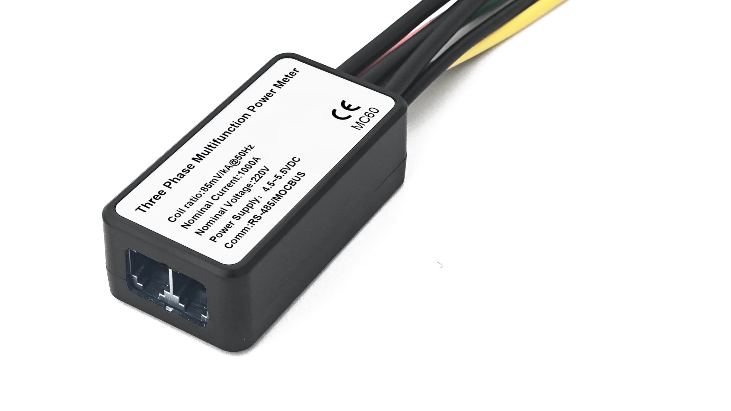 Netzqualitätsanalysator, MC-60 Kompaktes intelligentes Messgerät mit einer Größe von 37 mm x 75 for Leistungsanalyse und Energieüberwachung(MC60 500A (3pcs))