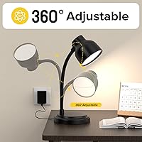 Vista 5 de LED Desk Lamp With 96 LEDs,High lumens Table lamp,Desk Lamp for Office Home,4 Brightness Dimmable Flexible Table Lamp,Reading Light with a Timer