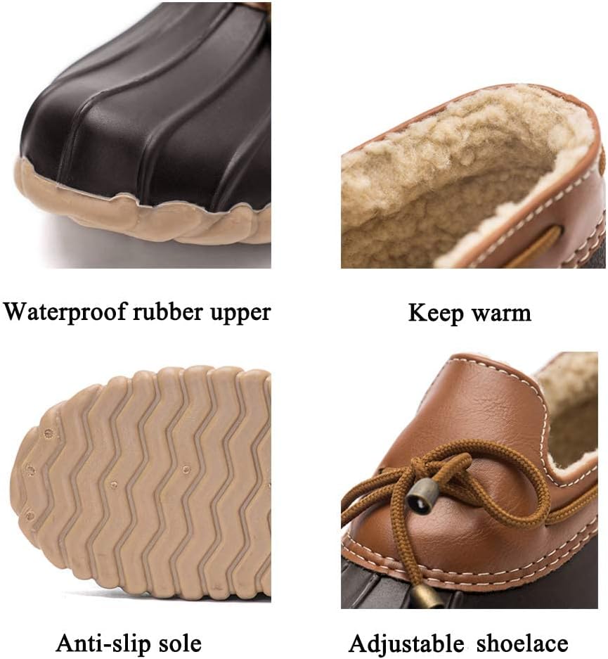 DKSUKO Snow Women's Waterpoof Loafer Shoes Slip On Flat Duck Shoe - Image 5