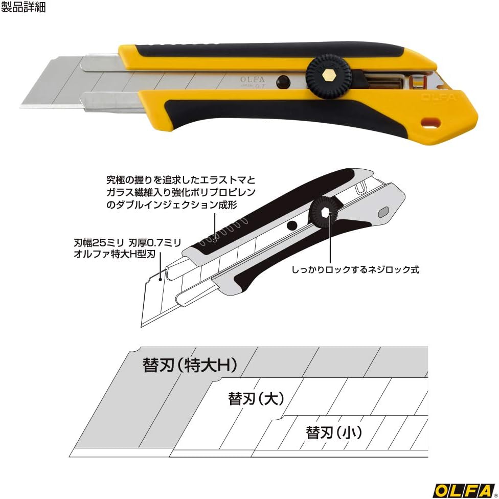 OLFA Hyper H Type Screw Lock 196B