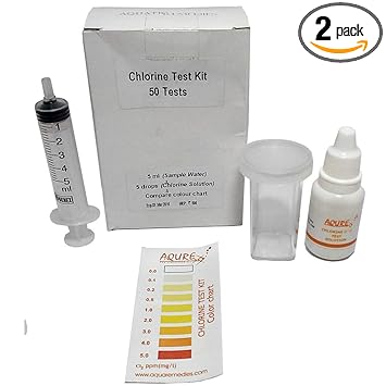 Foodie Puppies Aquatic Remedies Chlorine Test Kit with Free Key Ring, 34g (Pack of 2)