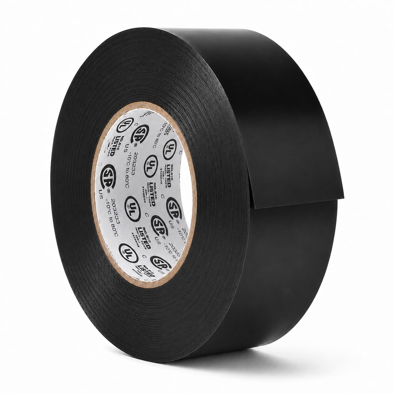 GGR Supplies EL7566-AW Professional Grade Black PVC Electrical Tape, 1 Inch x 66 Feet, 8 Mil, UL/CSA/CE Listed, 600V Flame-Retardant Tape for Wire Insulation, Splicing, Bundling and Maintenance