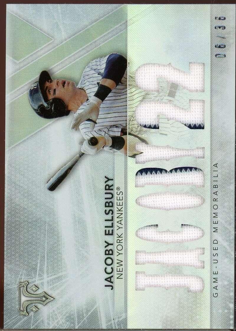 Jacoby Ellsbury Card 2015 Topps Triple Threads Relics #TTRJE2 - Slabbed Baseball Cards