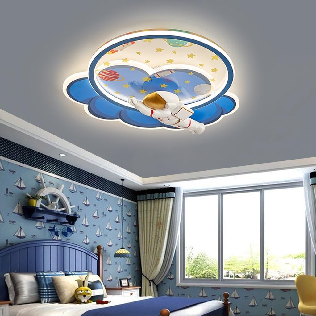 Plafonnier Led, Lampe Plafond Télécommandé - Lune Luminaire Plafonnier