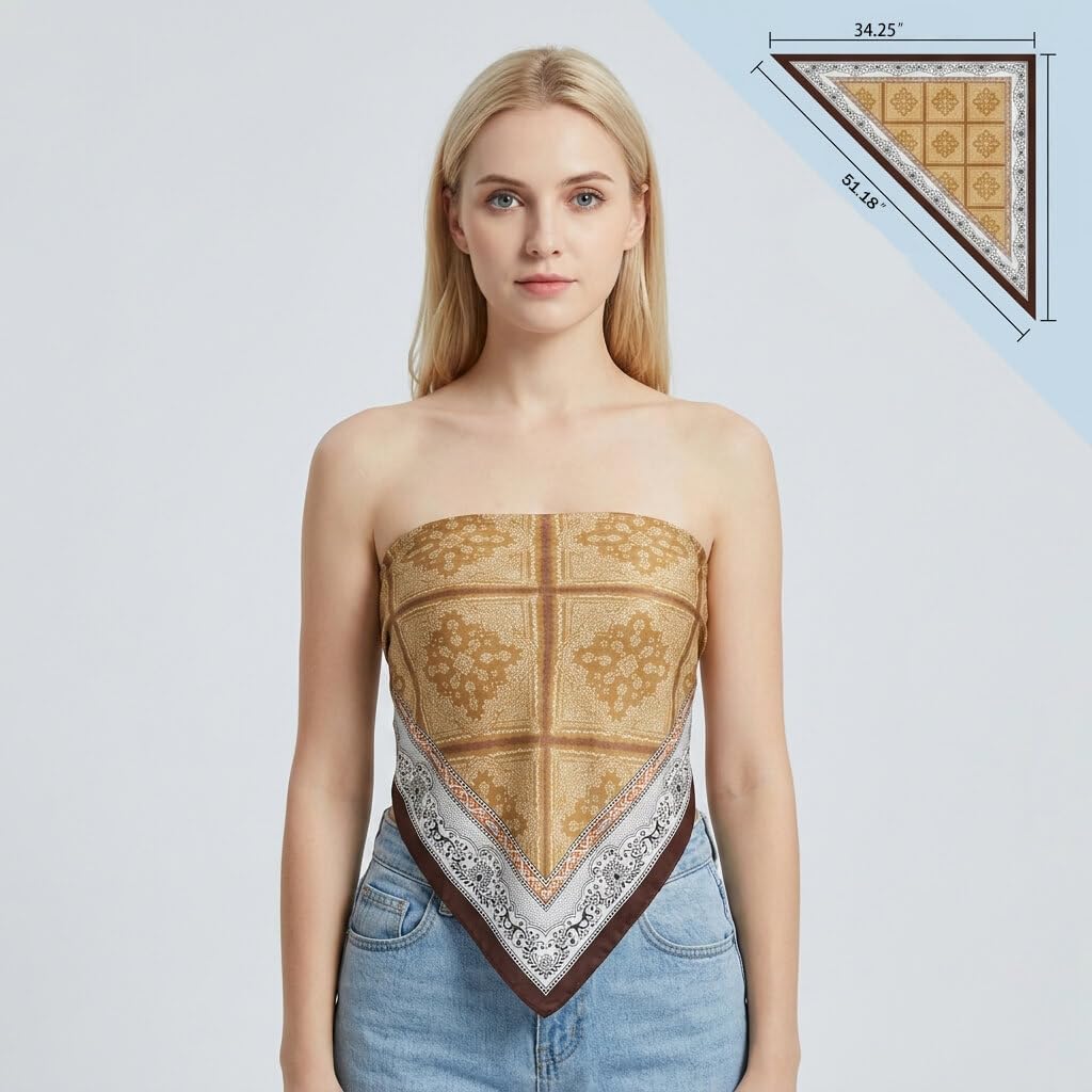 Women's Triangle Scarf Belt Satin Skinny Waist Sash Tie Wrap Fashion Accessory Dresses Pants Neck Scarf Hair Wrap image 3