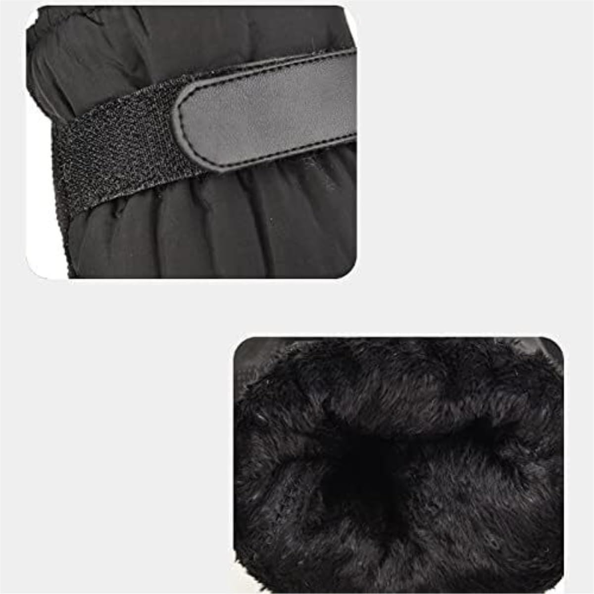 Guantes CáLidos Guantes De Ciclismo For Hombre con Pantalla Táctil, Guantes Gruesos Y Cálidos For Exteriores, Otoño E Invierno Guantes TéRmicos(Black)