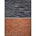 GREAT ART Set di 2 Poster XXL – Pareti in Pietra Scura – Pietra Naturale Nera Mattoni Rossi Rivestimento Murale in Pietra Ottica Decorazione da Parete Foto (140 x 100cm)