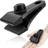 Vista 8 de 17 piezas de clips para lona mejorados de alta resistencia con 100 piezas de bridas de plástico - Abrazaderas de bloqueo para camping, sujetadores