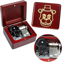 Sinzyo Music Box Vintage Wood Carved Mechanism