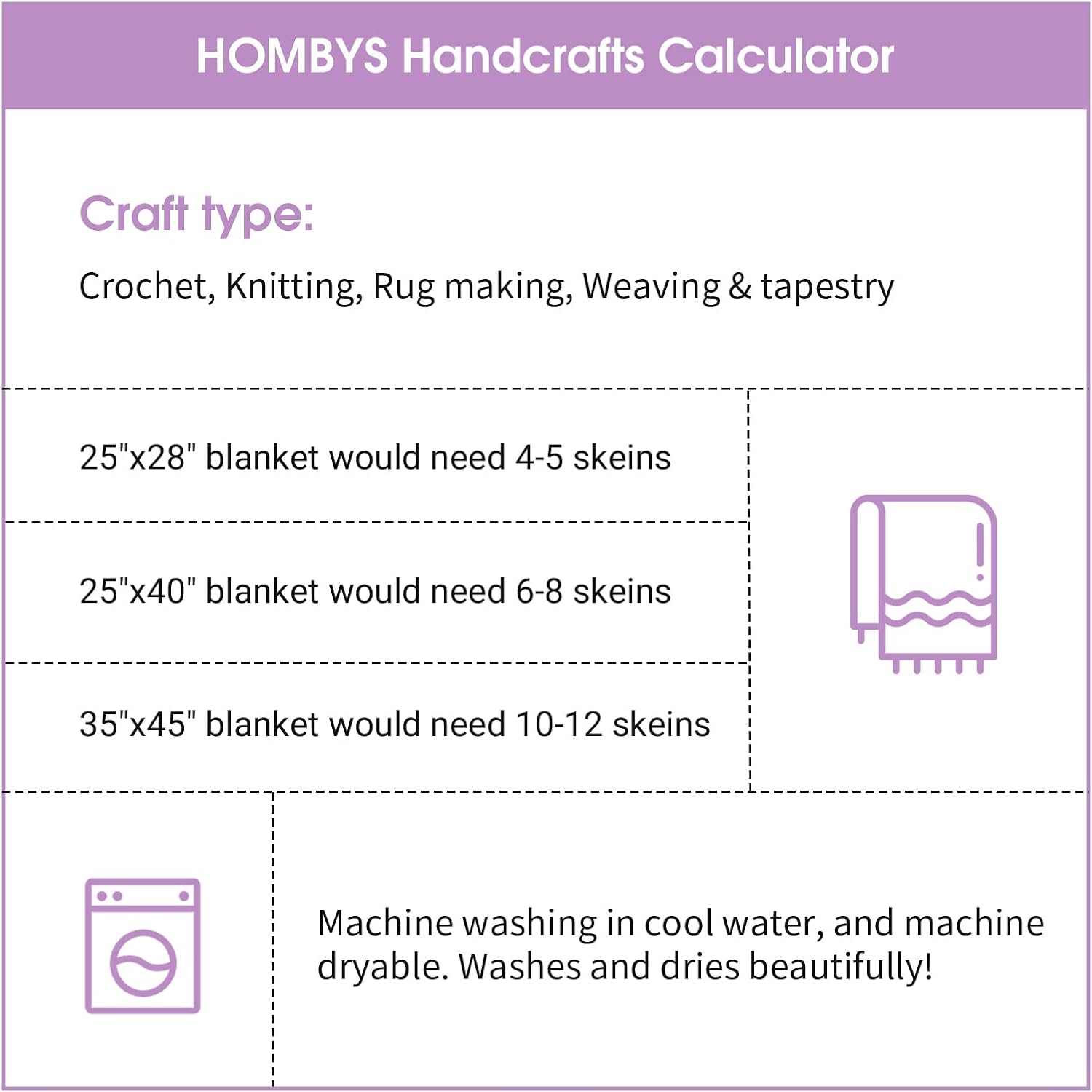 HOMBYS Purple Chunky Chenille Yarn for Hand Knitting,Fluffy Soft Jumbo Yarn Crocheting,Super Bulky Big Yarn for Chunky Blanket,Large Thick Arm Knitting Yarn,8 Pack Plush Yarn
