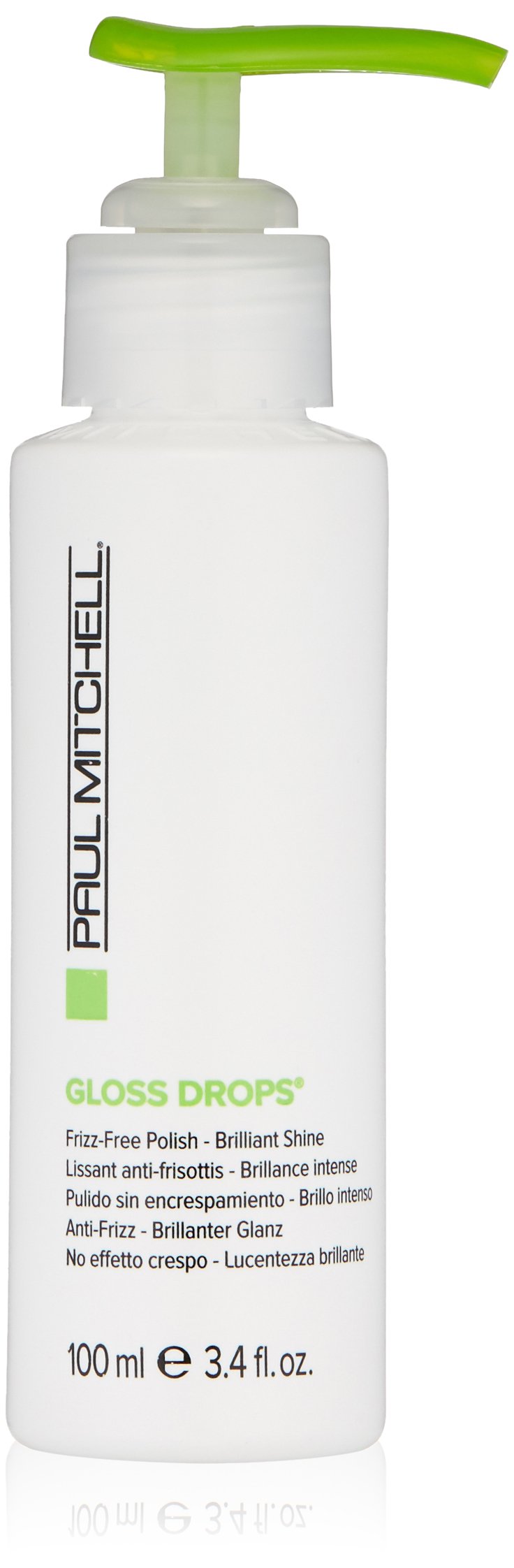 Paul Mitchell Gloss Drops Shine Serum, Frizz-Free Polish, Brilliant Shine, For Frizzy Hair, 3.4 oz.