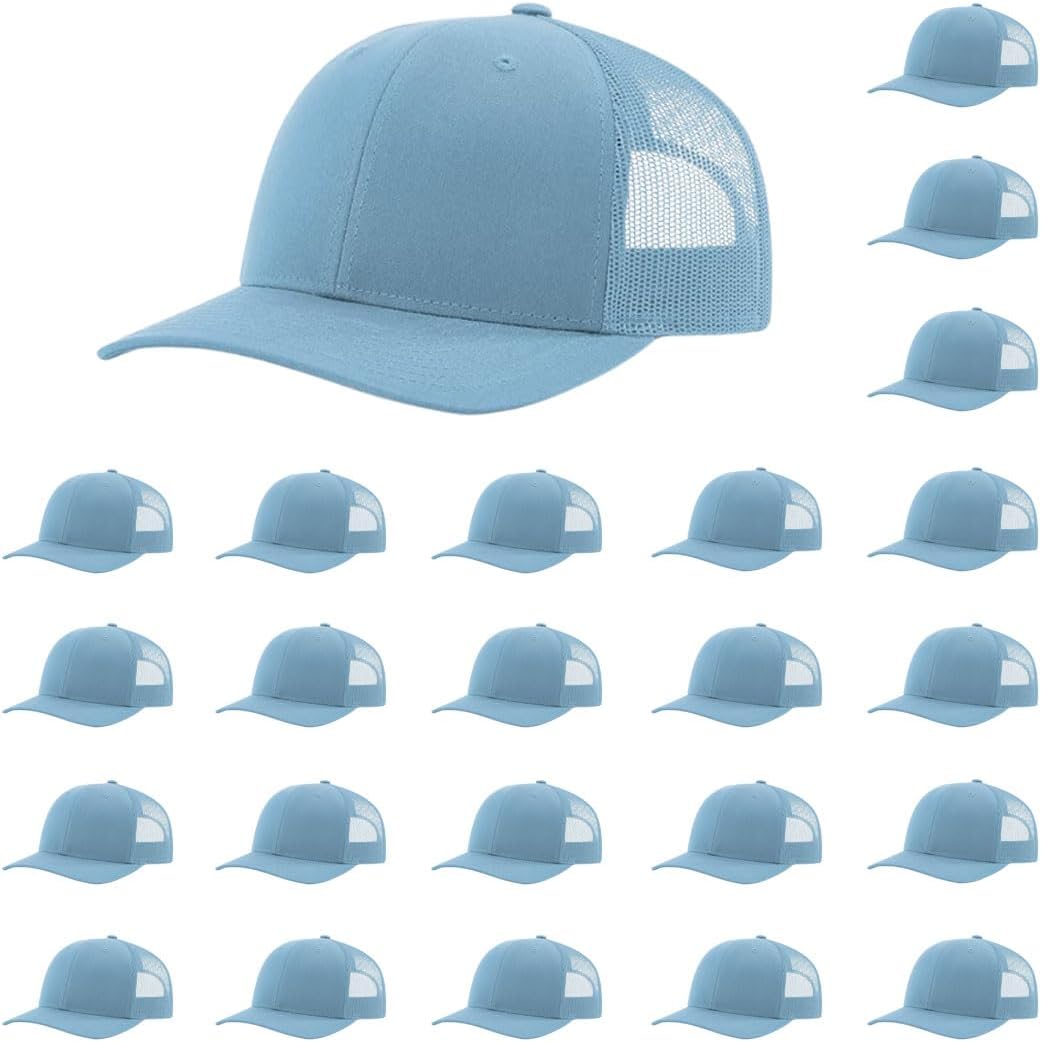 Richardson 112 Classic Six-Panel Adjustable Snapback Trucker Cap | Bulk Packs Available