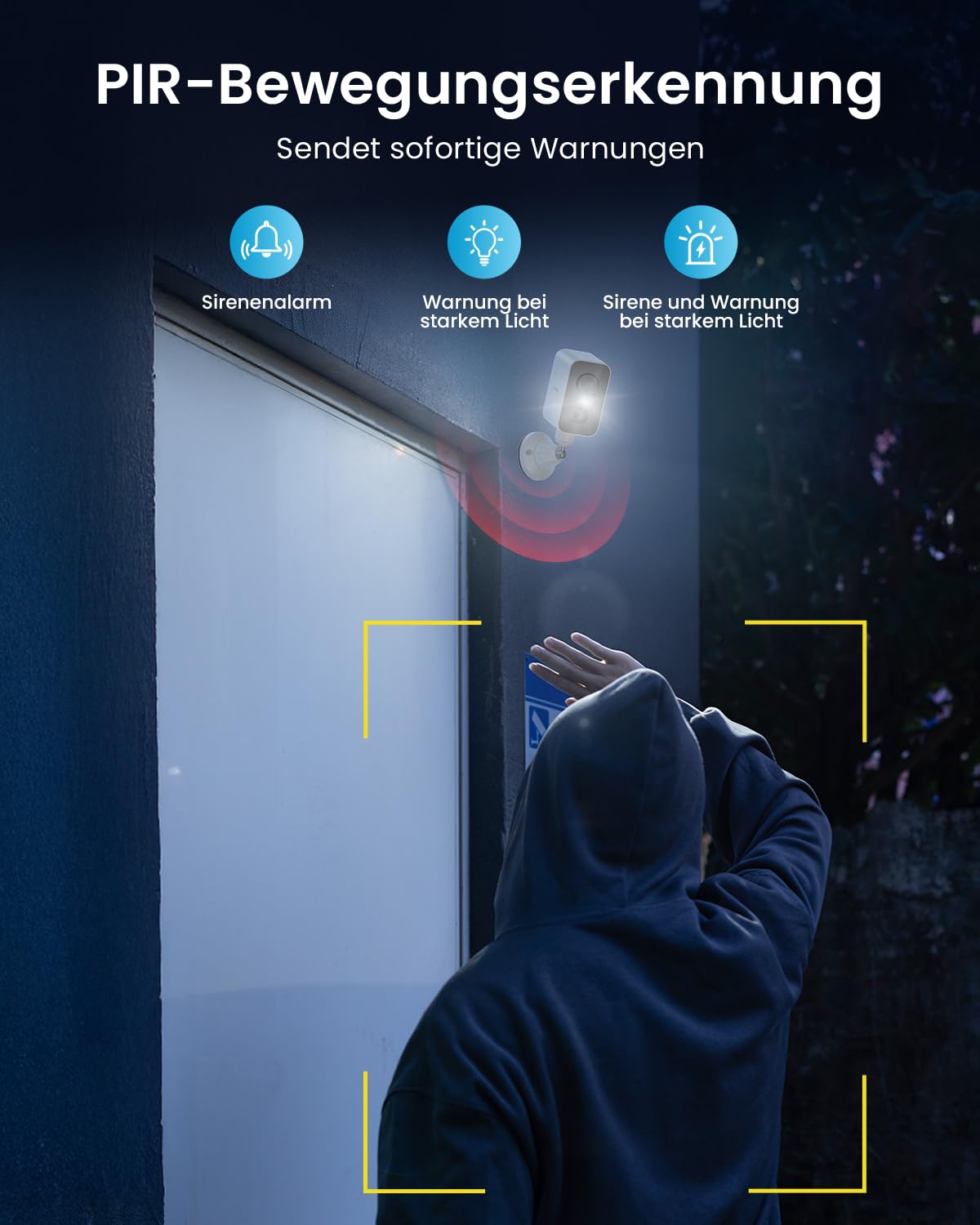 ieGeek 2K Überwachungskamera Aussen Akku – 300° Schwenk & Magnet-Montage | Einfache Installation, 2,4 GHz WLAN Kabellose, PIR-Bewegungserkennung, Farbige Nachtsicht, 2-Wege Audio, Lokaler/Cloud, IP65