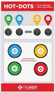 Hot Dot by FireAvert - Stove Top/Range Color Code Stickers