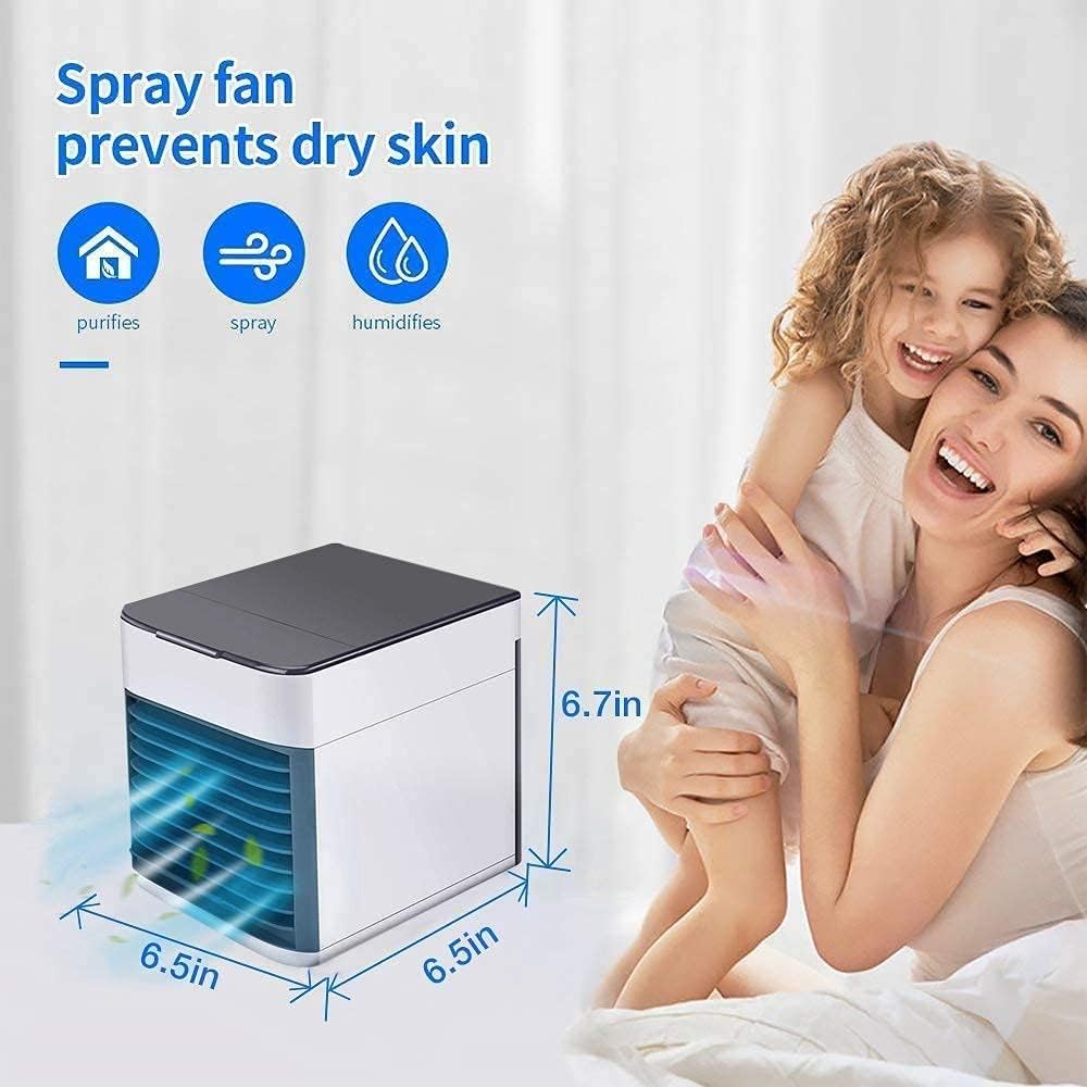 Portable Air Conditioners Fan, 3 Speeds Evaporative Air Cooler With Remote, Multi