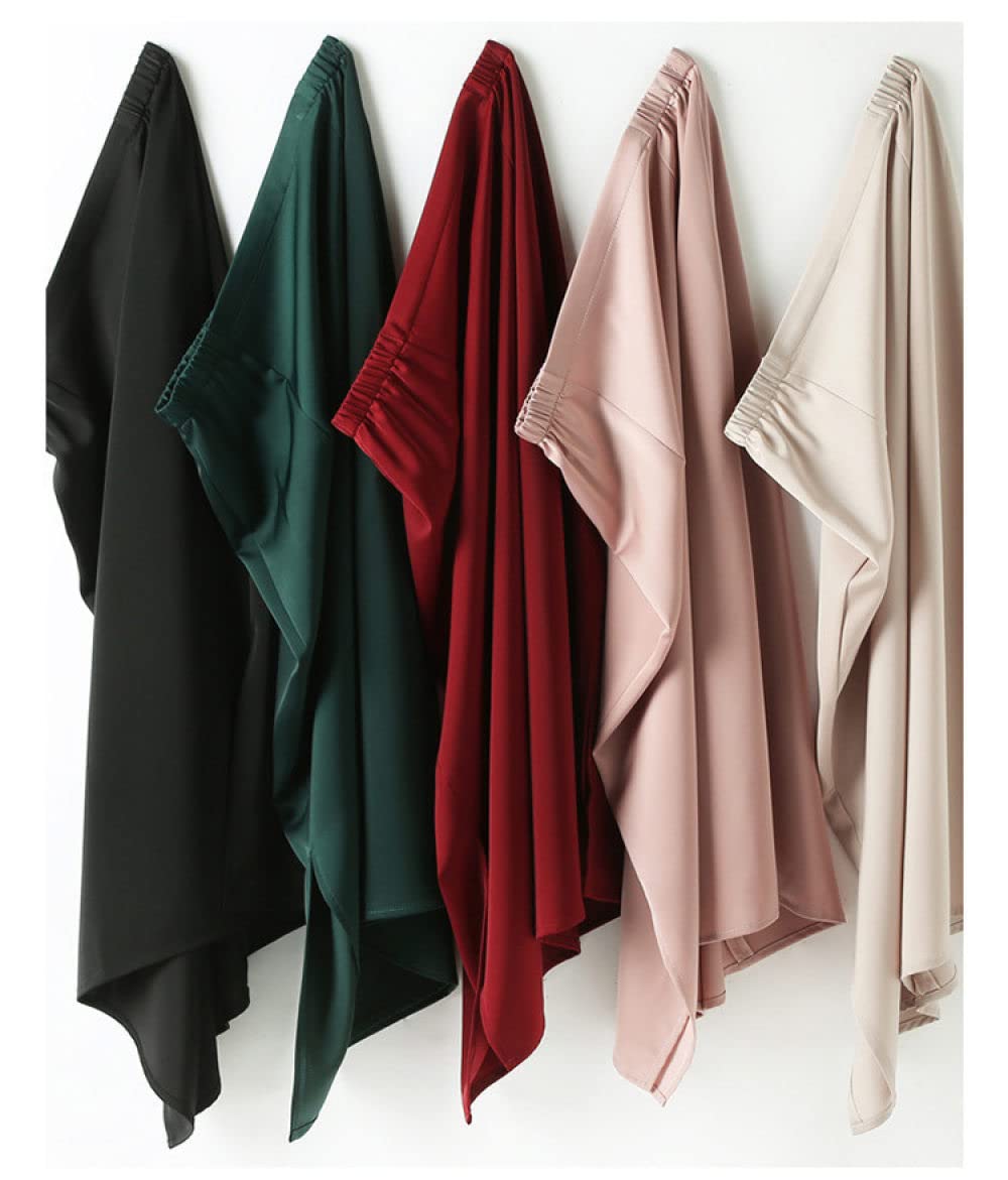 OZEO Rock Damen,Sommer-Satin-Midi-Röcke Für Frauen, Elastische Taille, Schwarzer Seitenschlitz, Gerader Rock, Um Die Hüften Gewickelt, A-Linie, Gerafft, Elegantes Büro, Lange Röcke Für Mädchen, Da