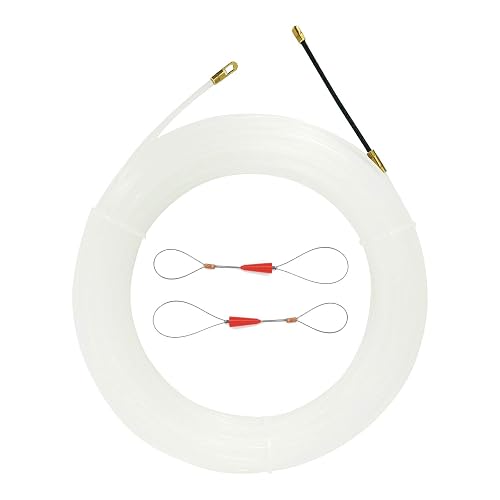 VGongTech 10m 33 Feet Cable Puller Fish Tape Kit Through Wall Nylon Electrical Cable Puller Wire Guide Device Threader Fish Cable Fastener