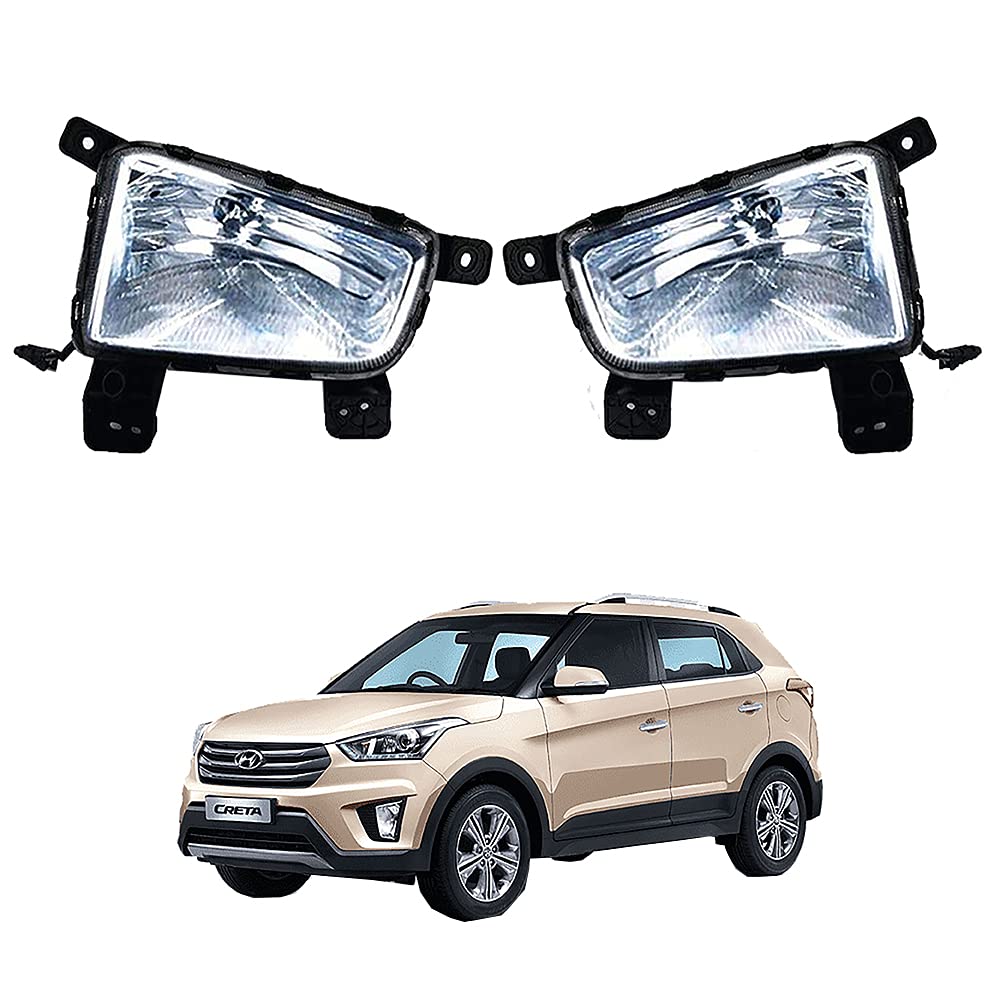 Autopearl Fog Lamp Car Lights for Hyundai Creta (Without Plastic Sash ...