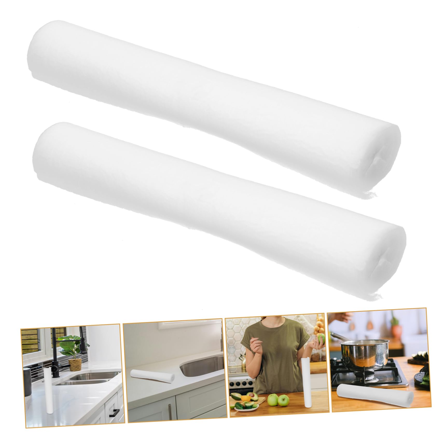 STOBOK 3 Sätze Dunstabzugshaubenfilterpapier Vliesstoff Küchenfettfilter Zuschneidbar Für Anpassung Effektive Ölfiltration Für Küchenumgebung 2 Rollen * 3