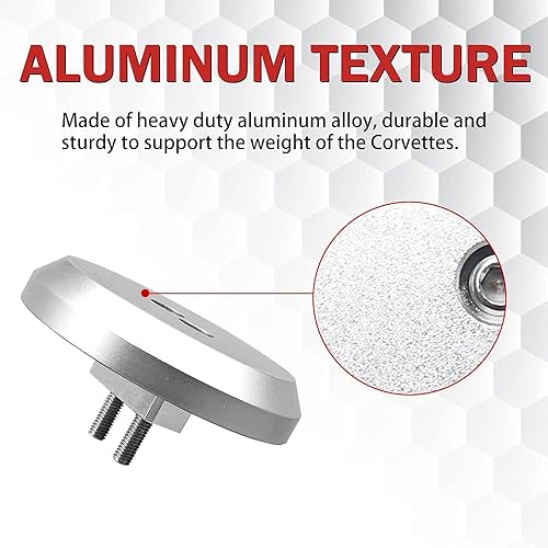 Miniatura 3 de Samman - Adaptador de almohadilla de gato Billet- Puntos de gato atornillados, almohadilla de elevación sin enjuague compatible con modelos Corvette