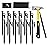 12 Pack Tent Stake with Hammer, 8in Heavy Duty Tent Stakes + 10in Camping Hammer+Storage Pouch, Forged Steel Stakes for Camping Used on Rocks