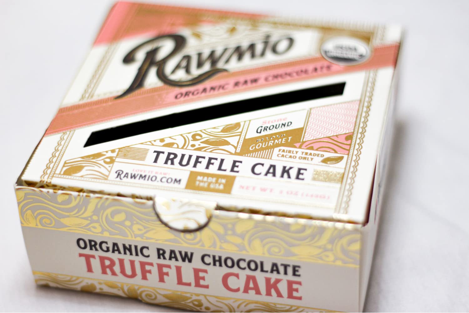 Rawmio Mini Chocolate Truffle Cake - 5 oz. Raw, Organic, Vegan, Gluten-Free - 6 Packs