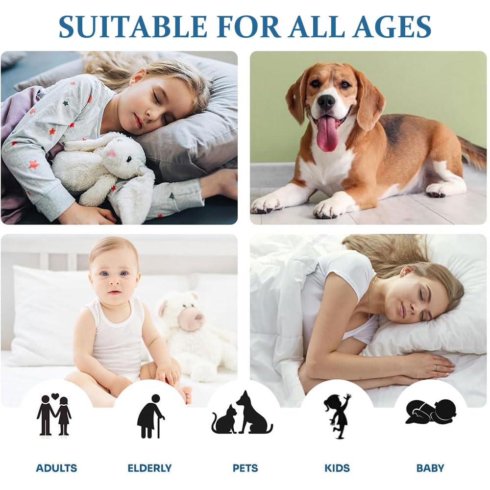 Empapadores Cama Adultos Lavables, 2 Pieza Ultra Absorbente Reutilizable, Empapadores Perros Anciano, Protector Cama Impermeable Adecuado para Sofás (Morado,200x230cm)