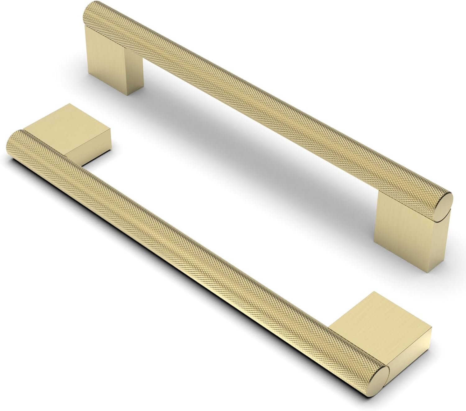 FURNIWARE Pack of 10 Handles Knurled Pulls 160mm(6.3