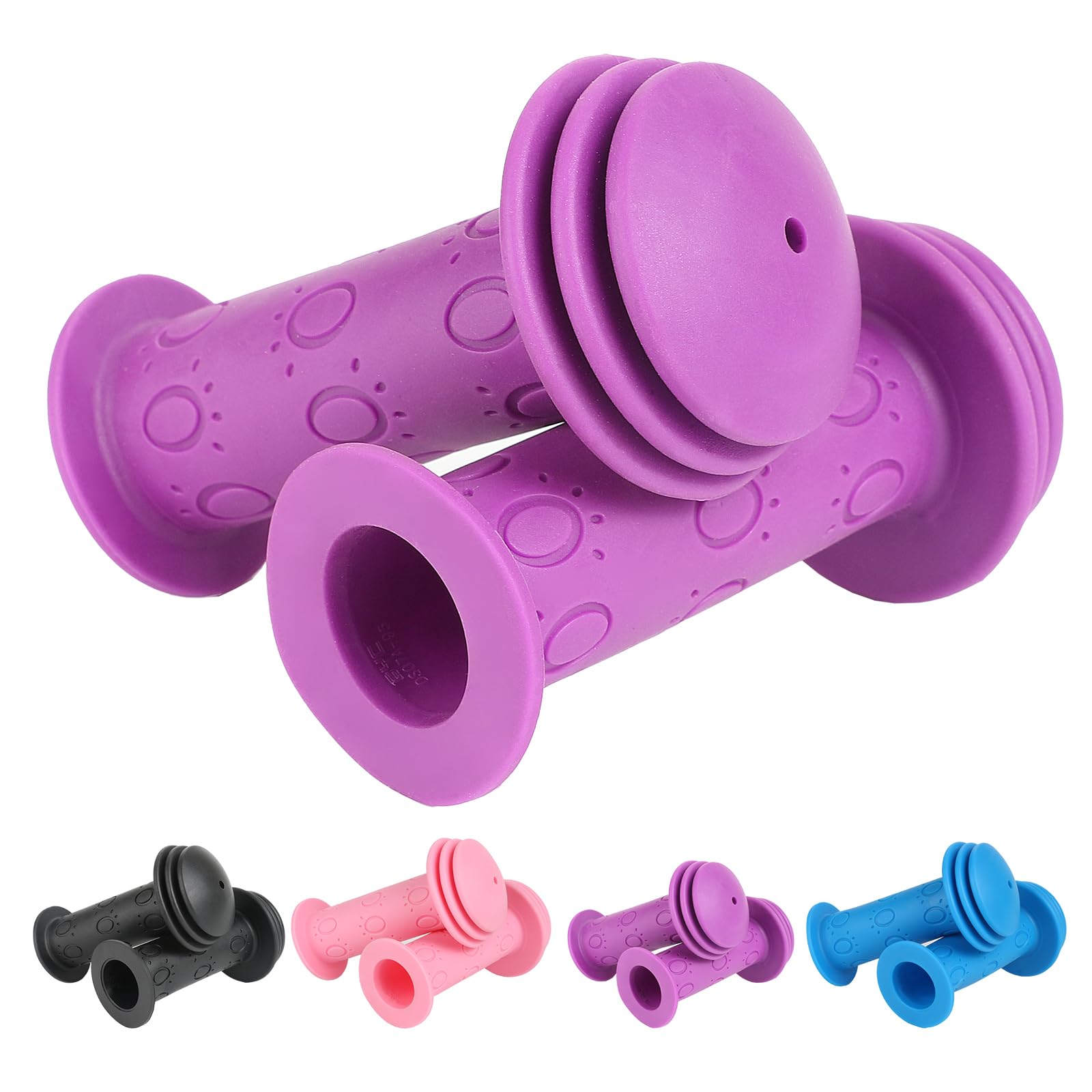 Manijas de Bicicleta para niños, 1 Par 22mm manijas para Manillar para niños, manija de Bicicleta puños Patinete,puños Bicicleta Antideslizantes Largo 105mm para Scooter,Triciclo