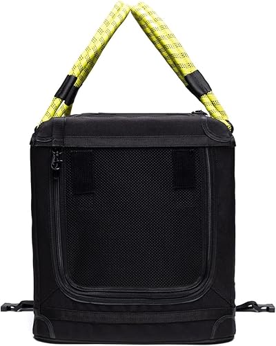 Miniatura 7 de Stow &amp; Go Pet Jaula  Para el hogar y los viajes  Adecuado para mascotas de hasta 30 libras (pequeño, negro amarillo)