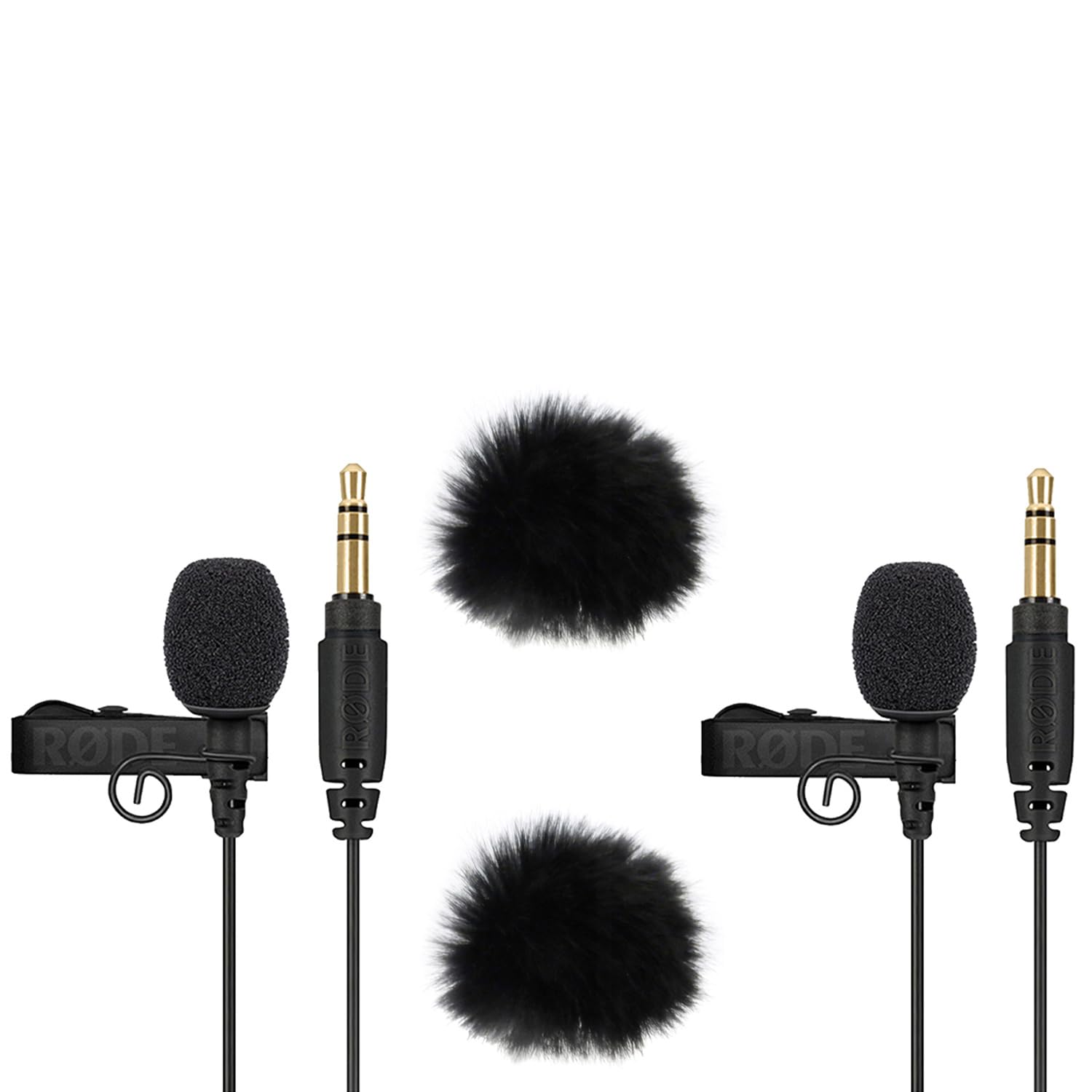 Rode Wireless GO Gen 3 Drahtloses 2-Kanal Mikrofon-Funksystem mit 2X Lavalier GO Mikrofon und 2X keepdrum Fell-Windschutz