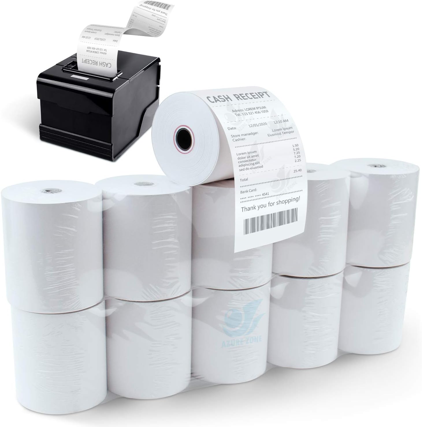 8 1/2" x 100' Thermal Paper Fits Brother Pocketjet 6, 7