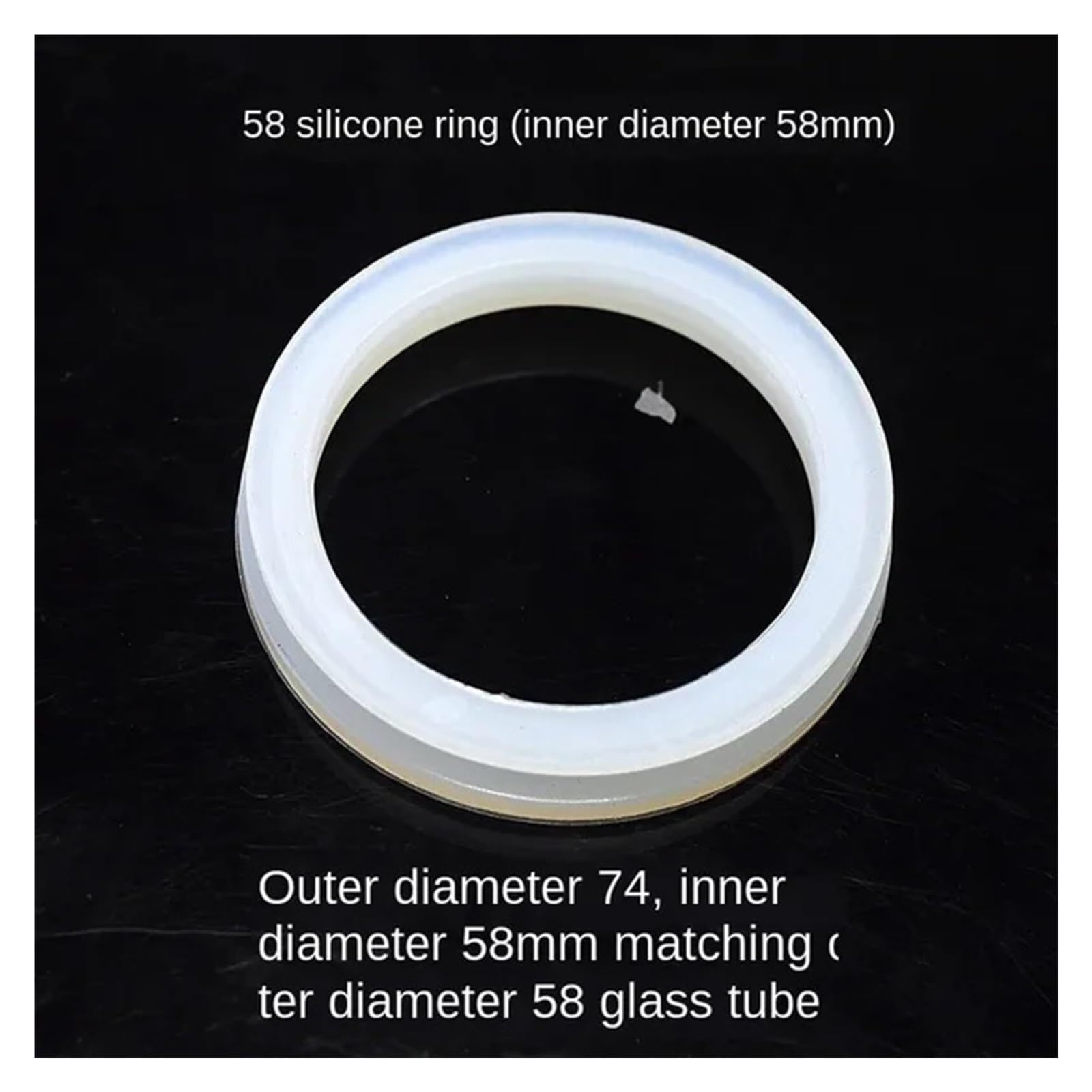 Anillo tórico impermeable de bobina de silicona con anillo de sellado de 20/25/32/47/58/70 mm(47mm round)