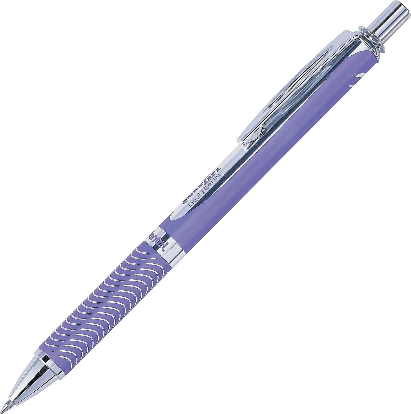 Pentel EnerGel Alloy RT Retractable Liquid Gel Pen 0 7mm Violet Barrel Violet Ink 1 Pack BL407VBPV — view 3