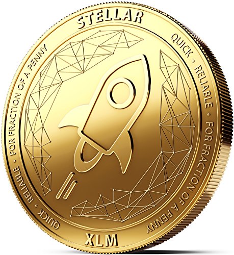 innoGadgets Médaille Physique Stellar recouverte d'or véritable 24 carats. Véritable pièce de Collection avec étui de Protection, Capsule de Monnaie. Parfait pour Tout Fan de Stellar Cover