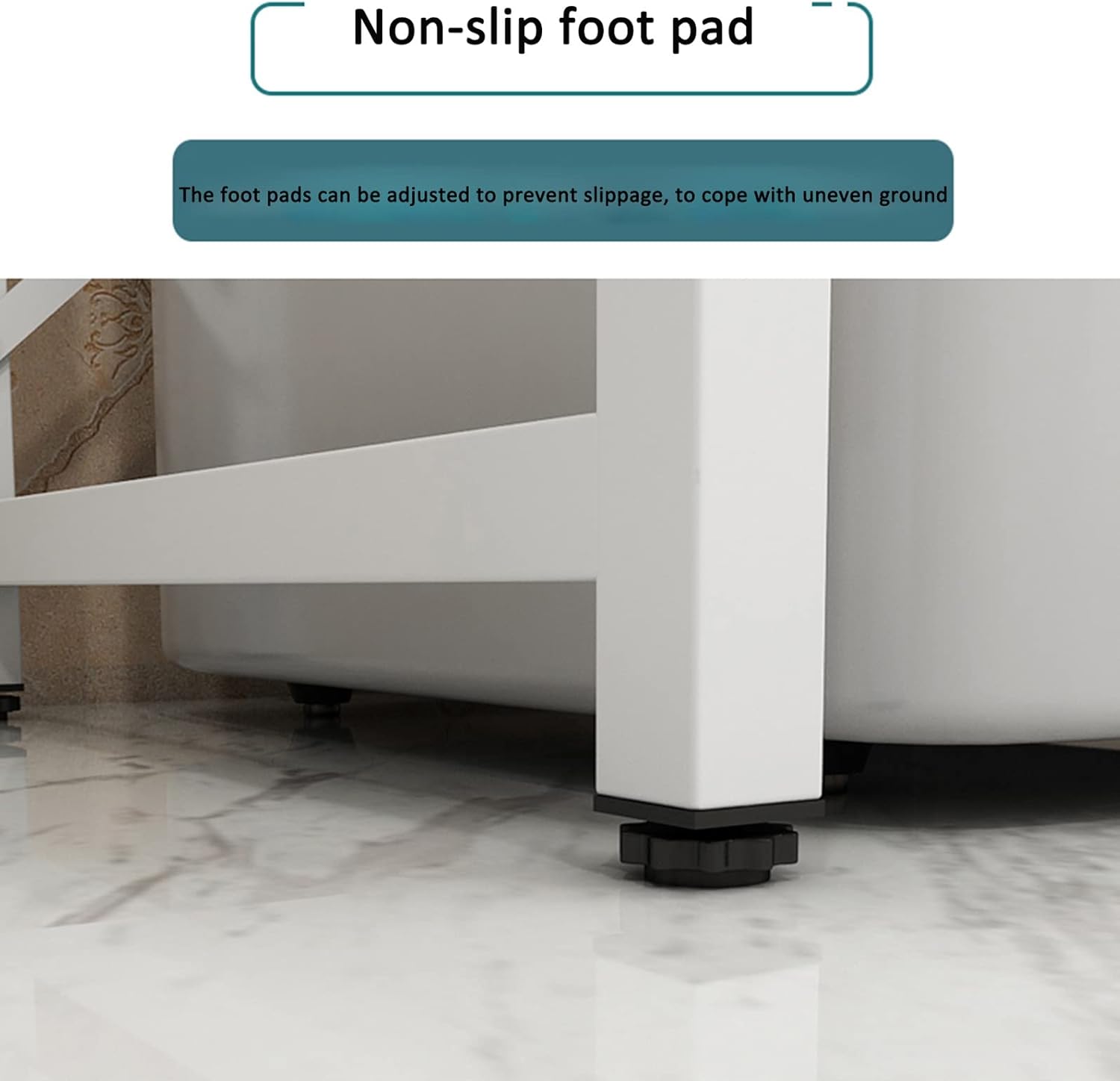 Bathroom Storage,Washer Storage Frames Floor Standing for Over Toilet,Drum Washinghine Storage Rack Above The Floor,Toilet Shelf,Bathroom Balcony Storage Rack/Black