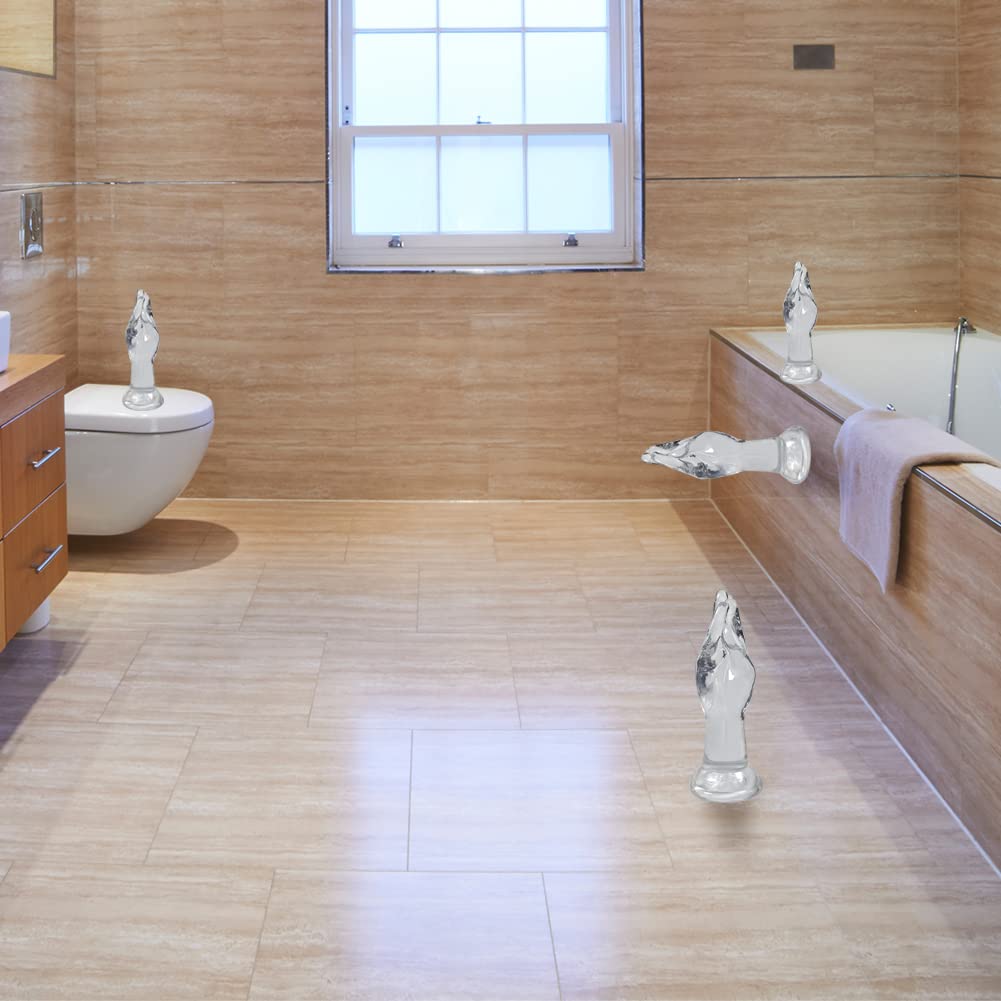 Realistic Hand Dildo with Strong Suction Cup Fist Anal Plugs Butt Plug Vaginal or Anal Fisting for Men Women Sex Factory Transparent