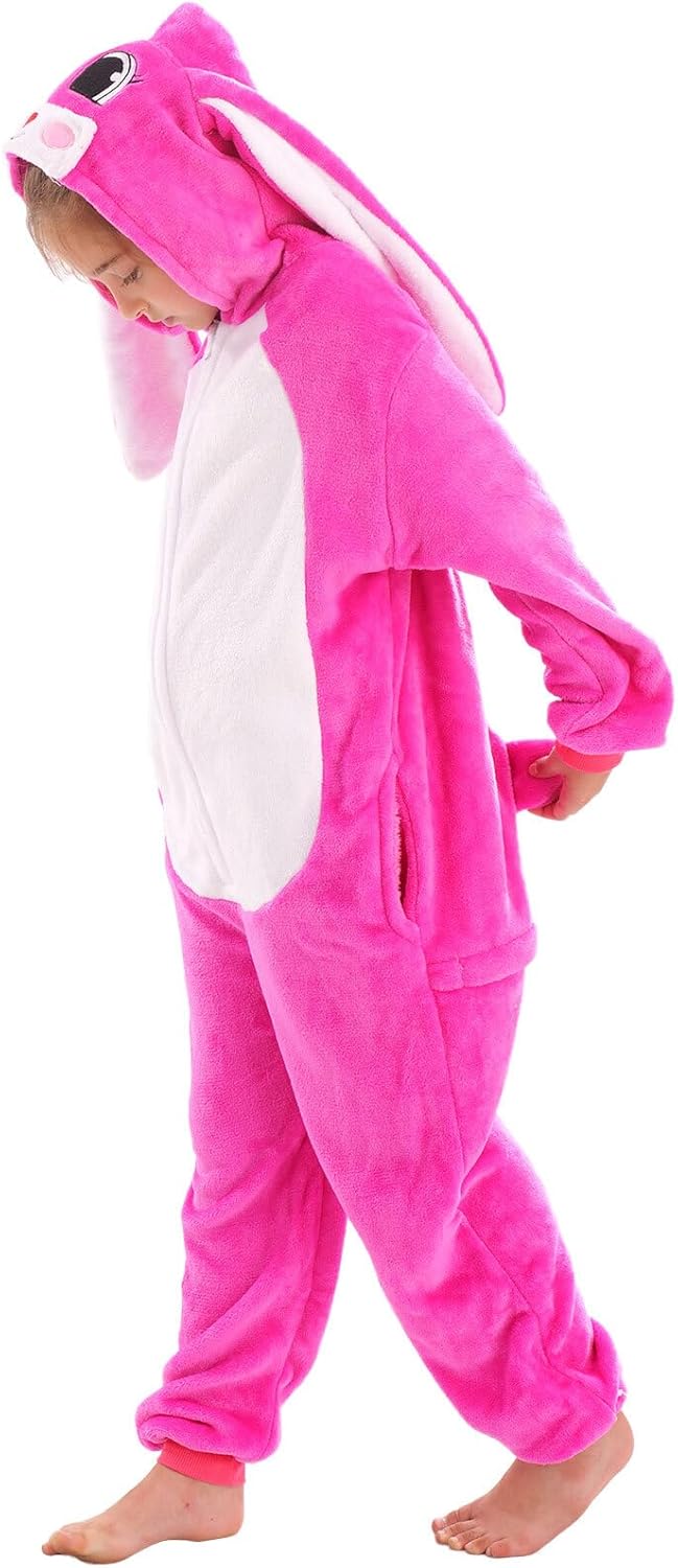 Animal Onesie Costume for Kids Halloween Costumes for Girls Boys Cosplay Outfit Rabbit Bunny - Image 6