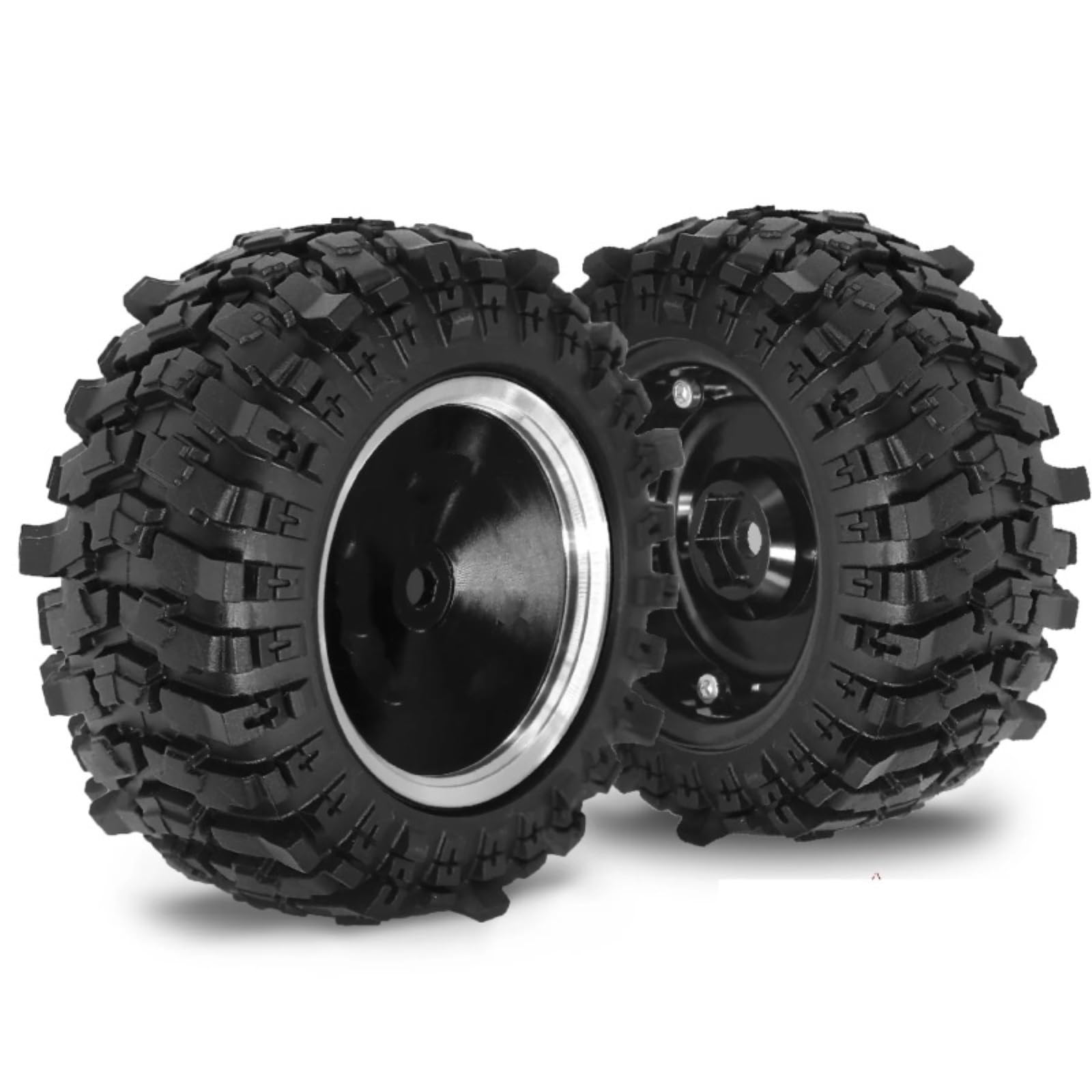 Per MN168 4 Pz 87mm 1/12 Metallo 1.9 "Beadlock Wheel Rim Mozzo Gomma Set RC Auto Parti Di Aggiornamento Accessori Ricambi Modellini RC