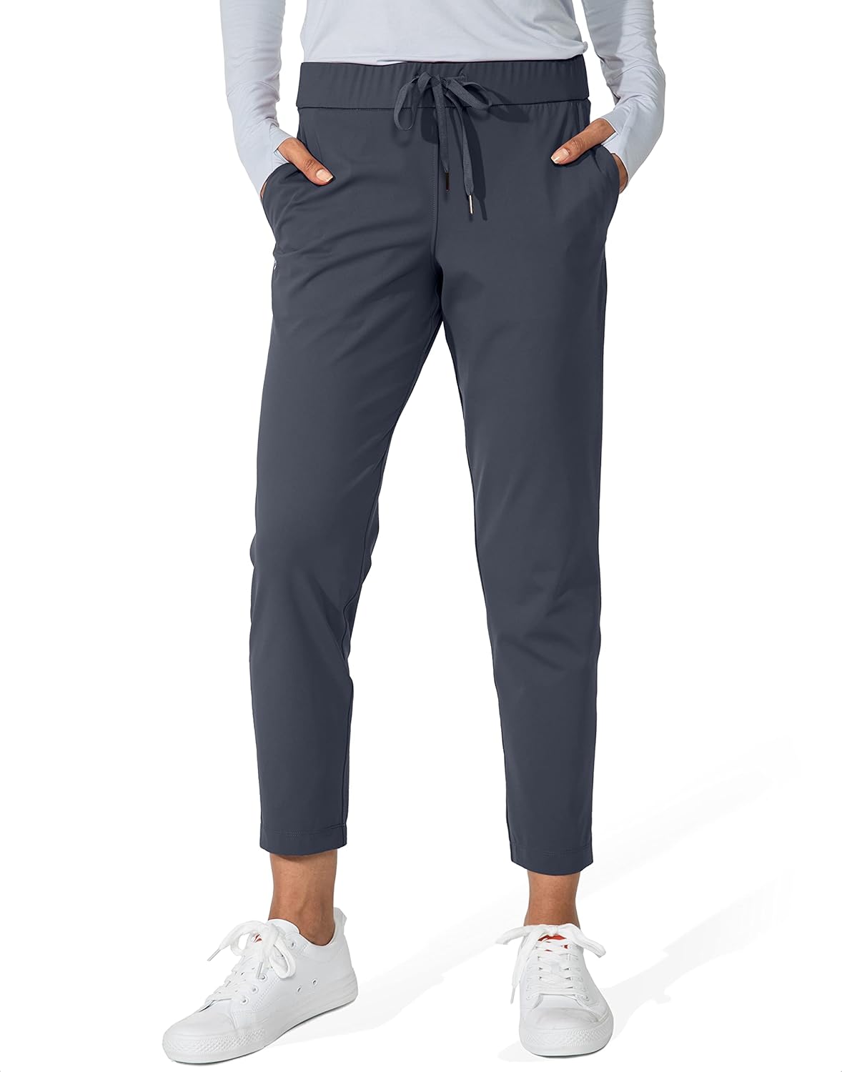 G Gradual Women's Pants with Deep Pockets 7/8 Stretch Ankle Sweatpants for Golf, Athletic, Lounge, Travel, Work - Image 3