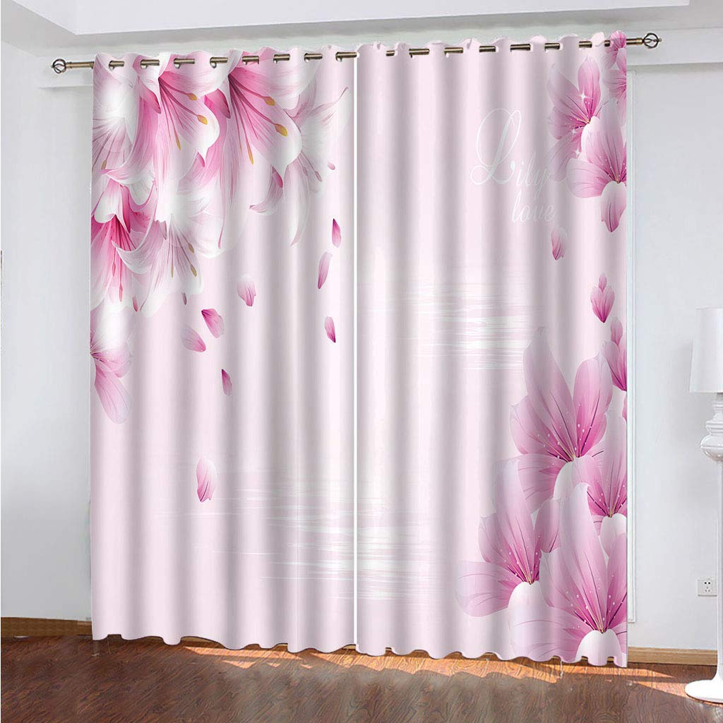 Rideau opaque isolant 140x280 pour une chambre moderne et un salon cosy en fleurs
