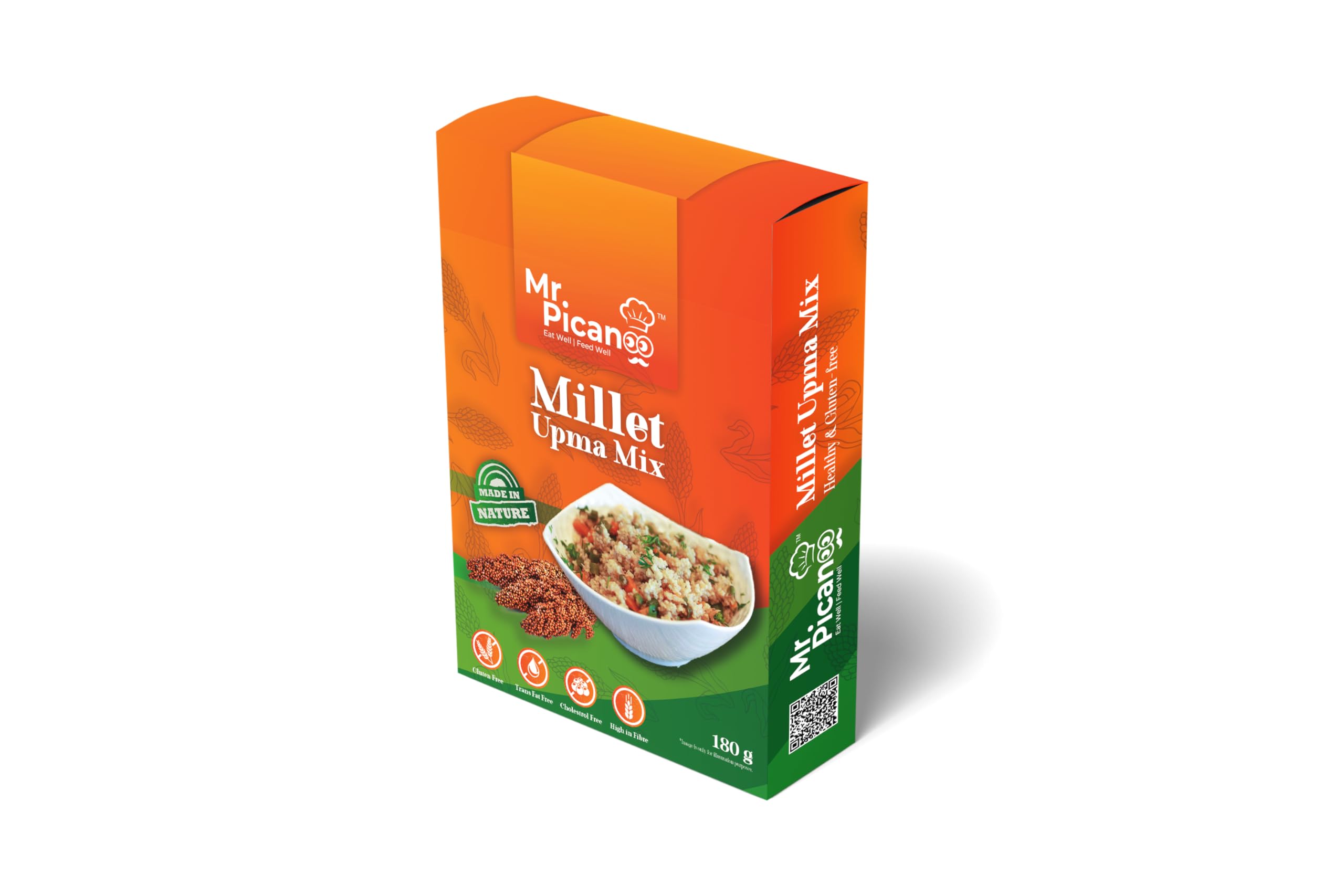 Instant Millet Upma Mix | Multigrain Breakfast | Easy & Ready to Cook|Rich in Protein & High Fiber| Healthy Breakfast Premix | 180 GMS (B0DFH64GGM) Amazon Price History, Amazon Price Tracker