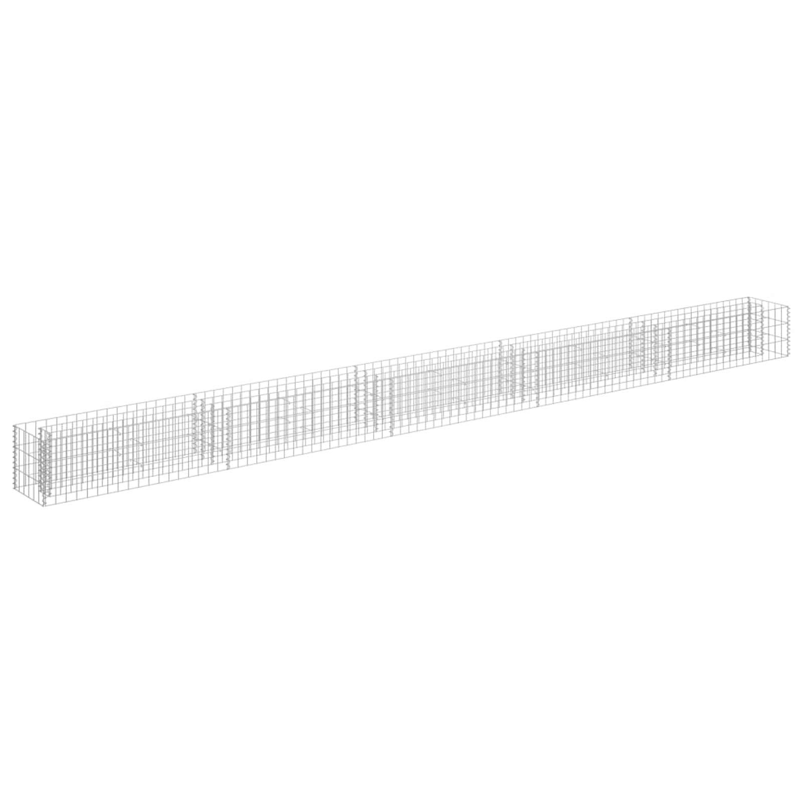 Arriate, Mesa De Cultivo, Huerto Domestico, Cultivo De Plantas Aromaticas, Arriate De Jardín, de gaviones de Acero galvanizado 450x30x30 cm