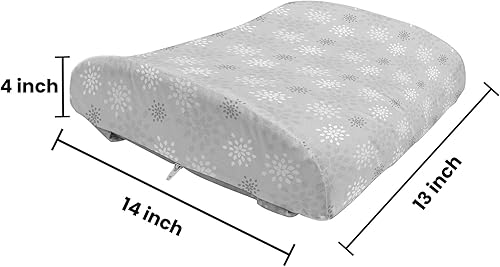 Miniatura 361 de Lunarable Teal Travel Pillow Neck Rest, Aquatic Fauna Theme Hand Drawn Style Various Starfish in Blue Shades, Memory Foam Traveling Accessory for