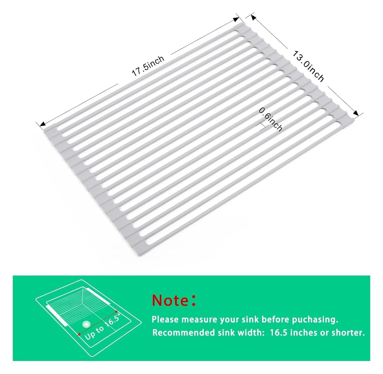 Scolapiatti pieghevole in silicone con rivestimento in acciaio inox, portatile, salvaspazio, facile da riporre, pieghevole, per uso domestico e in viaggio