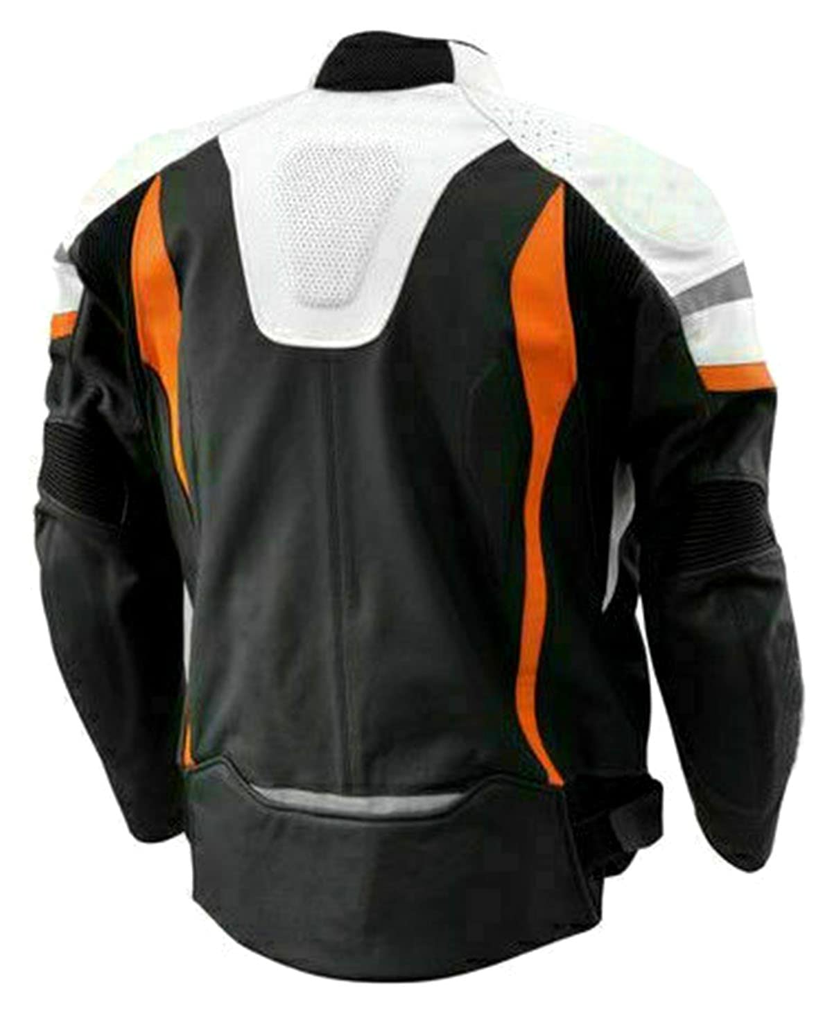 SpazeUp harly biker leather jacket for men padded racing leather jacket