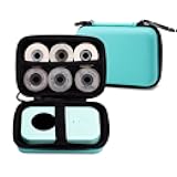 Phomemo Label Printer Case Hard Carry Case Compatible D30/M02/T02/M110/P21/D110 Label Printer, Label Maker Labeler Storage Holder, Green