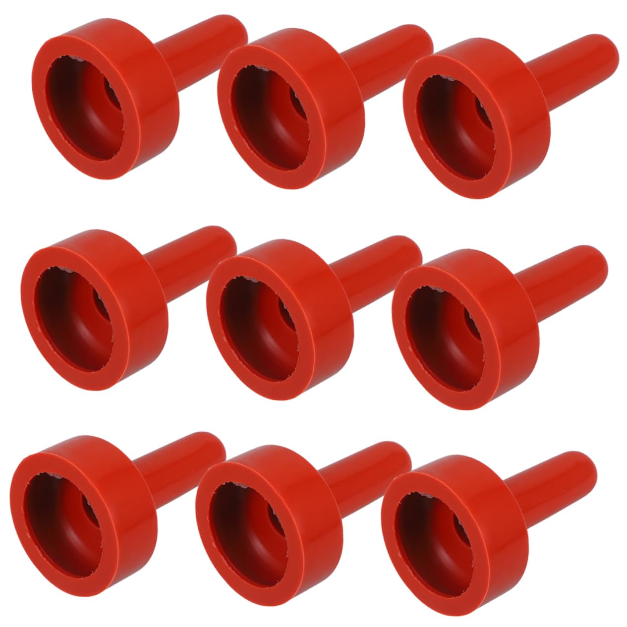 Tétines D’allaitement pour Agneaux en Caoutchouc, Lot de 10, Rouge | Souples et Résistantes à Traction, Usage pour Brebis et Agneaux, Format Pratique pour L’alimentation au Lait