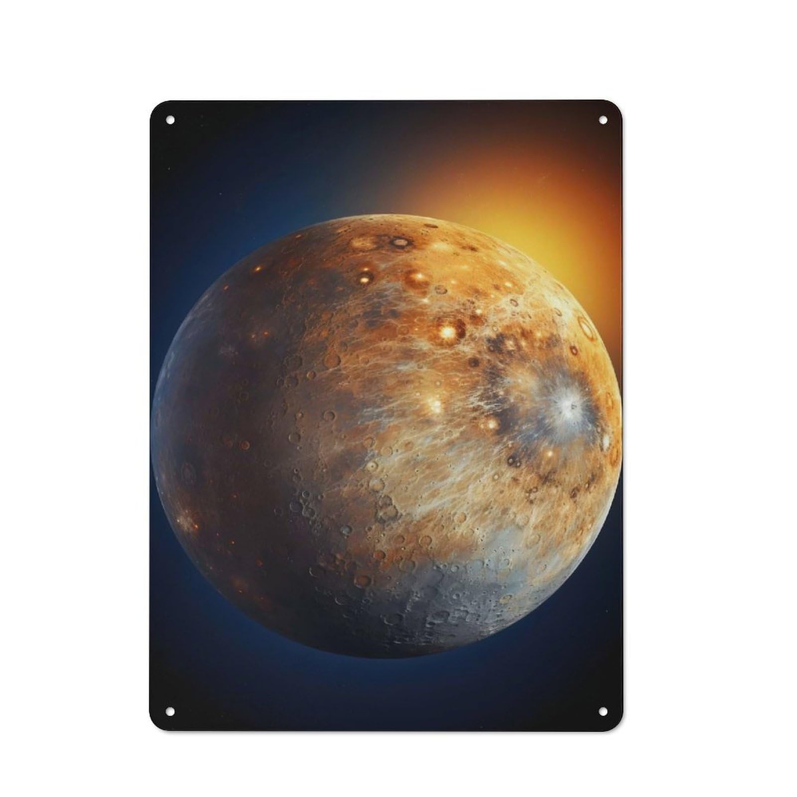 Junmoney Planet Venus 40X30cm Vintage Tin Sign With For Hobby Room Or Studio, For Winter Interiors And Metal Sign Collectors